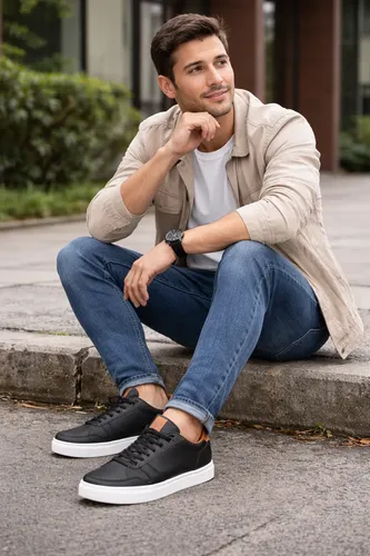 Tenis de cuero